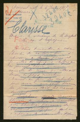 Expediente de Joséphine Clarisse Maes y madame d'Hoore