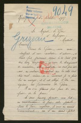 Expediente de Constant Alfred Grizeau