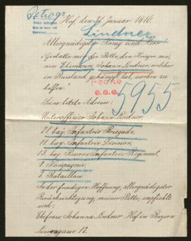 Expediente de Johann Lindner