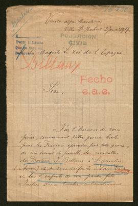 Expediente de J. Billaux y Louis Duprez