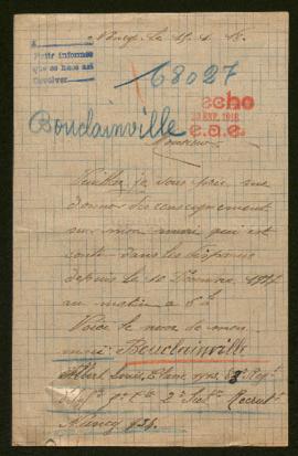Expediente de Albert Louis Bouclainville