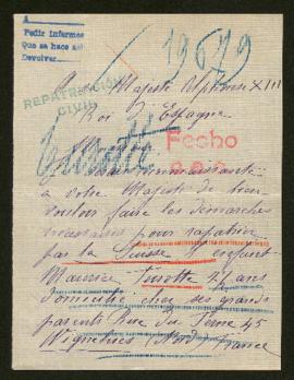 Expediente de Maurice Turotte