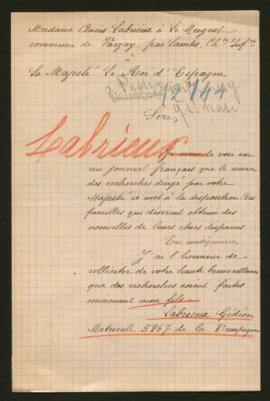 Expediente de Gédéon Labrieux