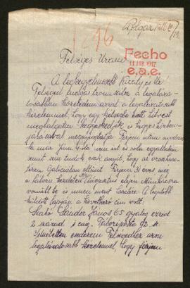 Expediente de Sándor János Szabó