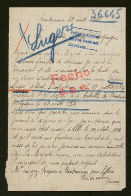 Expediente de Eugène Lugez