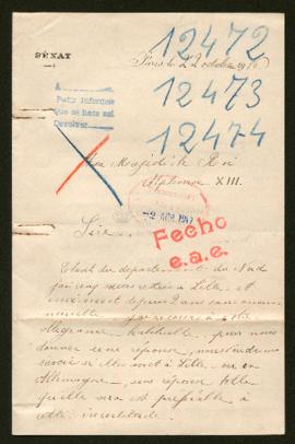 Expediente de la familia Dejaegher y madame Louis Leigniel