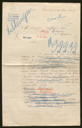 Expediente de Maurice Delhougne, Theophile Troost y Armand Gaudron