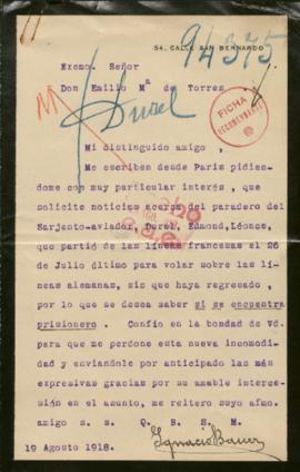 Expediente de Edmond Léonce Durel