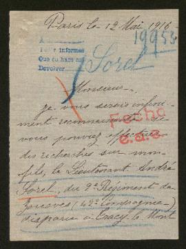 Expediente de André Sorel