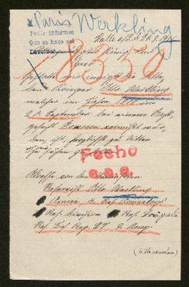 Expediente de Otto Werkling