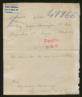 Expediente de Julián Álvarez