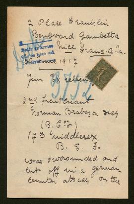 Expediente de Norman Brabazon Dich