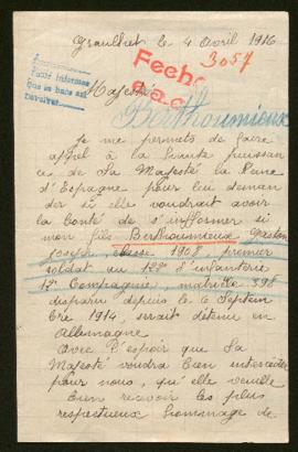 Expediente de Gaston Joseph Berthoumieux