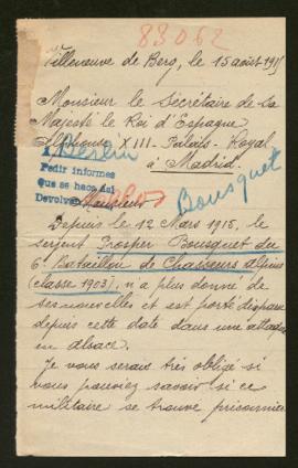 Expediente de Prosper Emilien Bousquet