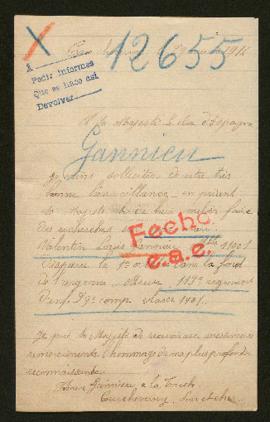 Expediente de Valentin Louis Gannier