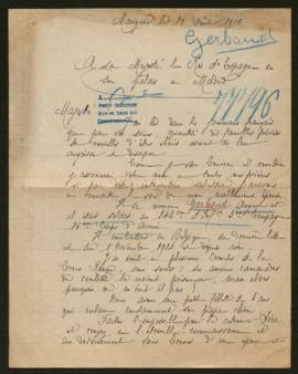 Expediente de Auguste Gerbaud