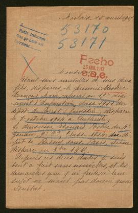 Expediente de François Marie y Edouard Bohec