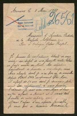 Expediente de André Grislain y las familias Lefebvre Gurfot, Lefebvre Picard