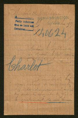 Expediente de Marie Charlot Mazière