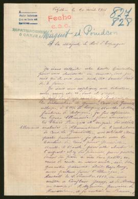 Expediente de los hermanos Edouard Mirguet y Raymond Poindron