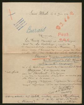 Expediente de Eugène Burais