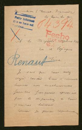 Expediente de Augustin Joseph Renaut