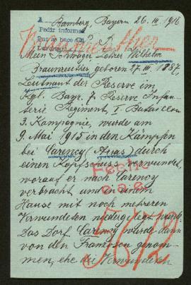 Expediente de Wilhelm Braunreuther