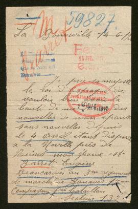 Expediente de Eugène Barret