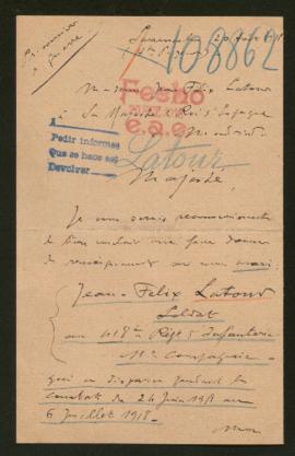 Expediente de Jean Félix Latour