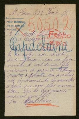 Expediente de Marcel Arcade Chapdelaine