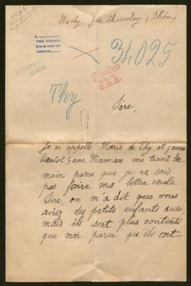 Expediente de Emmanuel de Thy, monsieur Falempe, monsieur Masbou y monsieur Poiret