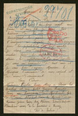 Expediente de la familia Caron Mocq