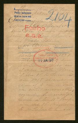 Expediente de José Arena