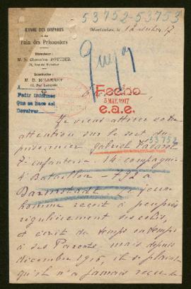 Expediente de Gabriel Favarel y Pierre Agenés