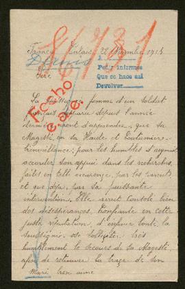 Expediente de Louis Jean Baptiste Dernis