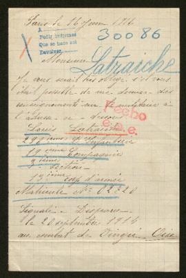 Expediente de Louis Latraiche