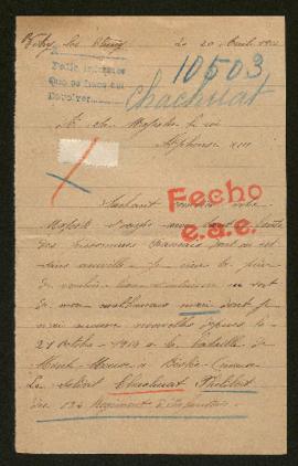 Expediente de Philibert Chachuat