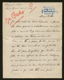 Expediente de Alexandre Malheiro y Adelino del Duque Dacosta
