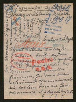 Expediente de madame Arthur Steux, Julienne Montagne Maquart y Hélène Missy Loez