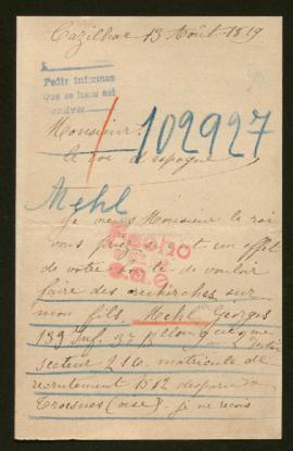 Expediente de Georges Mehl