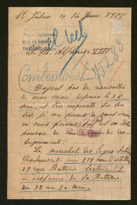 Expediente de Antoine Combemorel