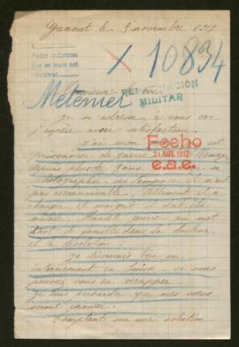 Expediente de Henri Méténier