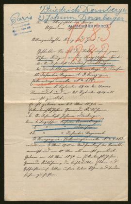 Expediente de Friedrich Dornberger y  Jakob Dornberger