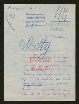 Expediente de Louisa Watty y Ernestine Delplane