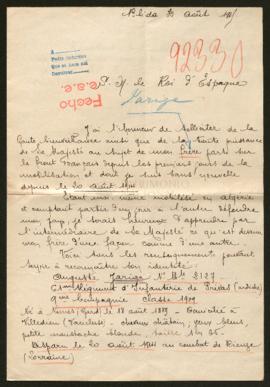 Expediente de Auguste Jarige
