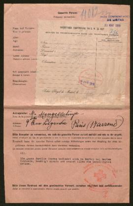 Expediente de J. B. Couvez