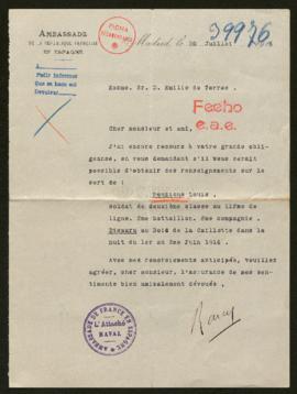 Expediente de Louis Pouzious