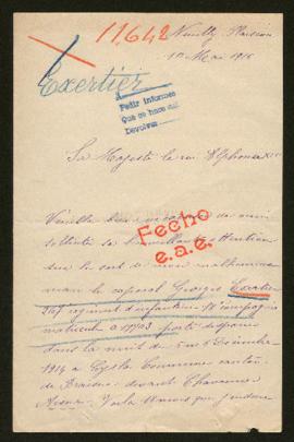 Expediente de Georges Exertier