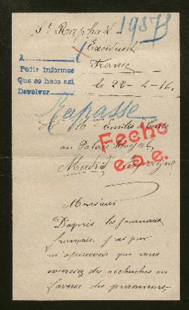 Expediente de Gustave Rappasse