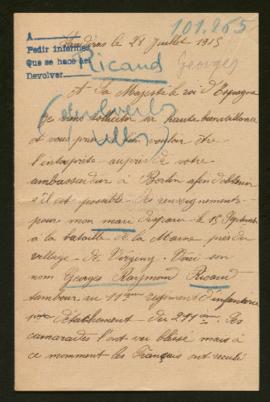 Expediente de Georges Raymond Ricaud